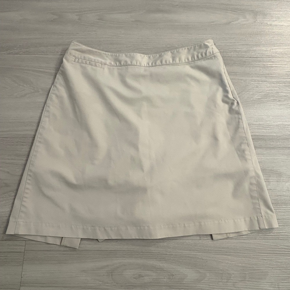 Adidas Womens Skort ClimaCool Golf Skort Tan Khaki Stretch Athletic Skirt Size 6